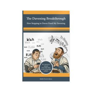 Die-Cut Sticker — The Davening Breakthrough Cover Art (Spiritual Judaism, Humor)