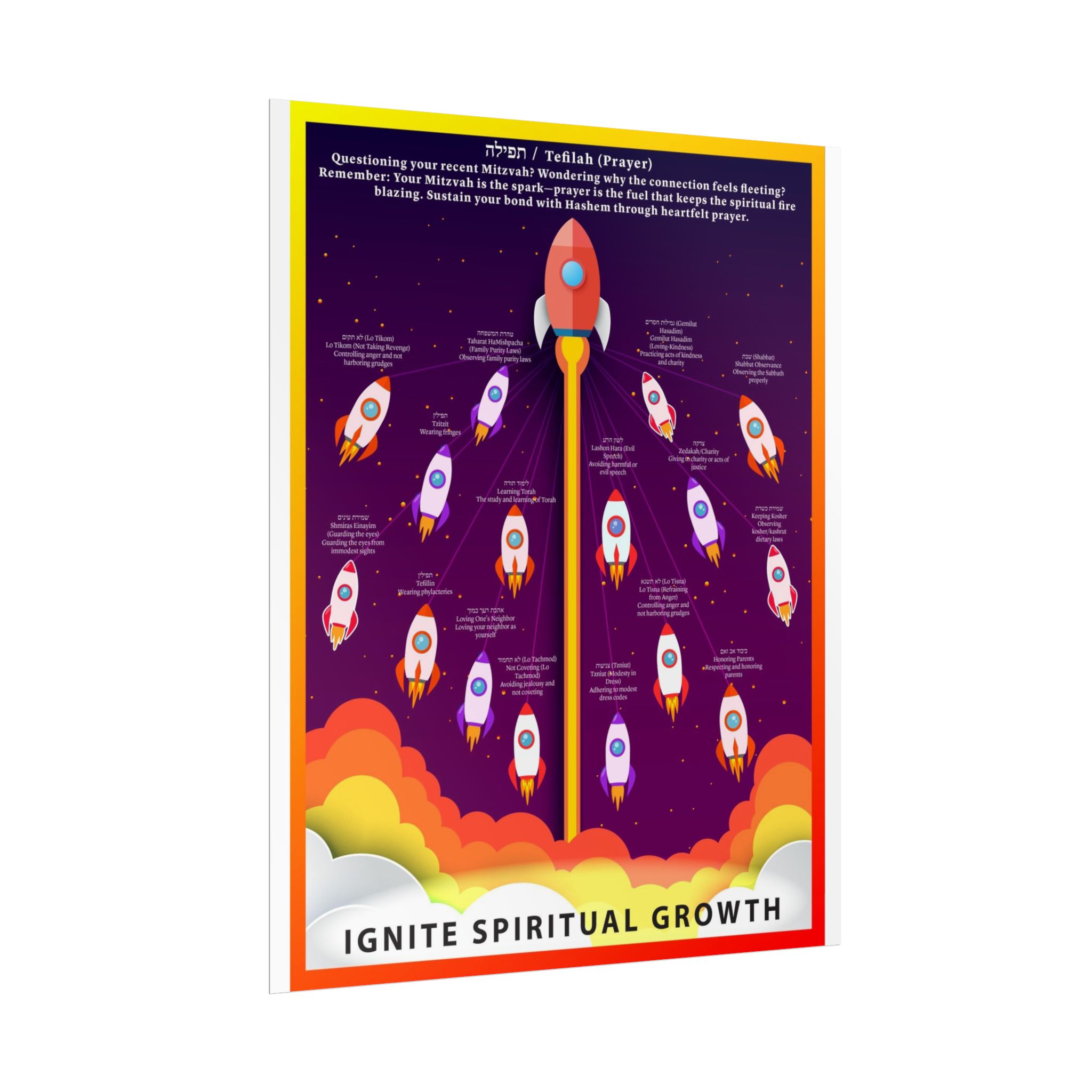Space Rocket Poster — Colorful Kids’ Nursery Wall Art (Rolled Posters) - Image 33