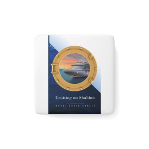 Porcelain Magnet — "Cruising on Shabbos" Porthole Cruise Ship Design