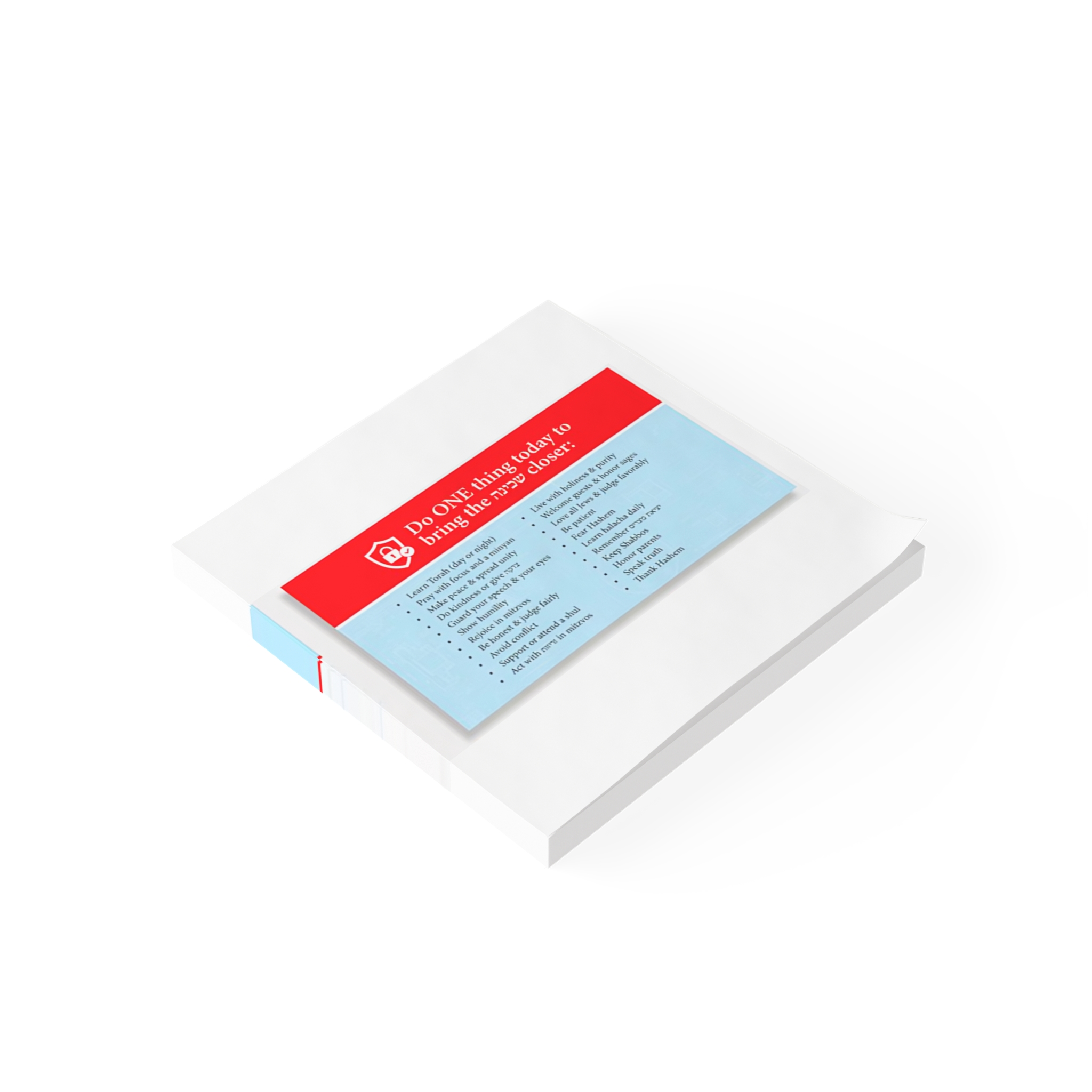 Do ONE Thing Today Motivational Post-it Note Pads — Daily Productivity Reminder Notes - Image 3