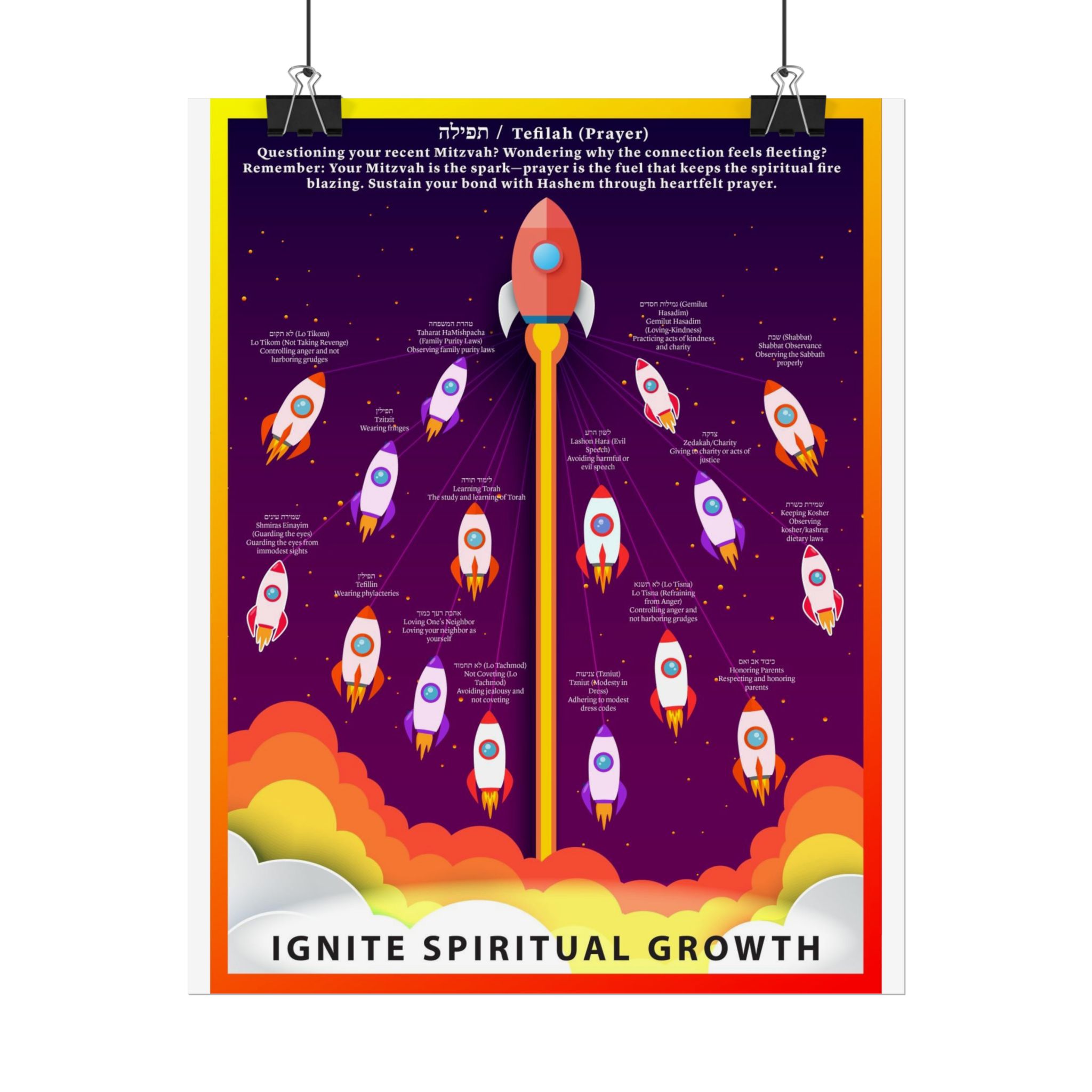 Space Rocket Poster — Colorful Kids’ Nursery Wall Art (Rolled Posters) - Image 32