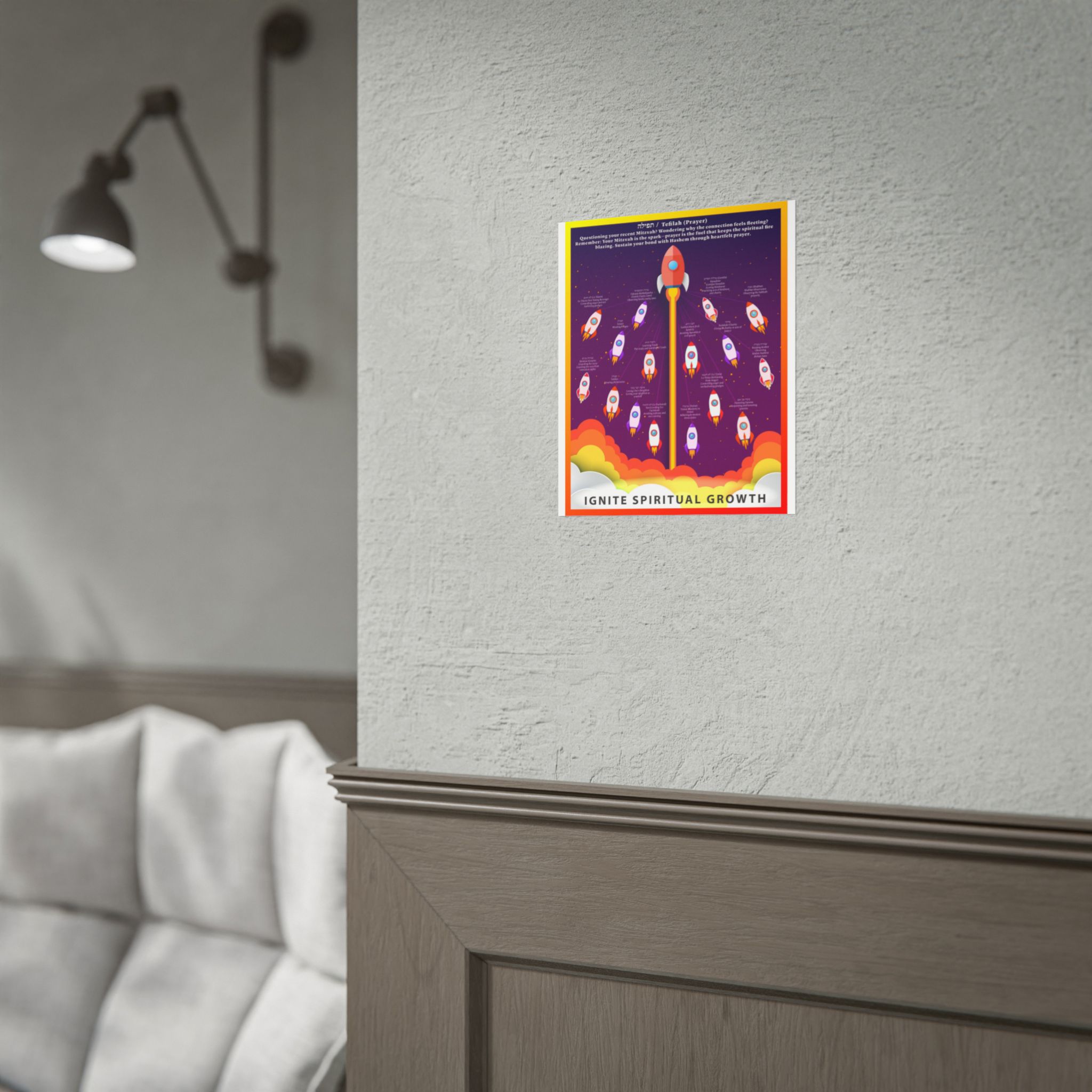 Space Rocket Poster — Colorful Kids’ Nursery Wall Art (Rolled Posters) - Image 15