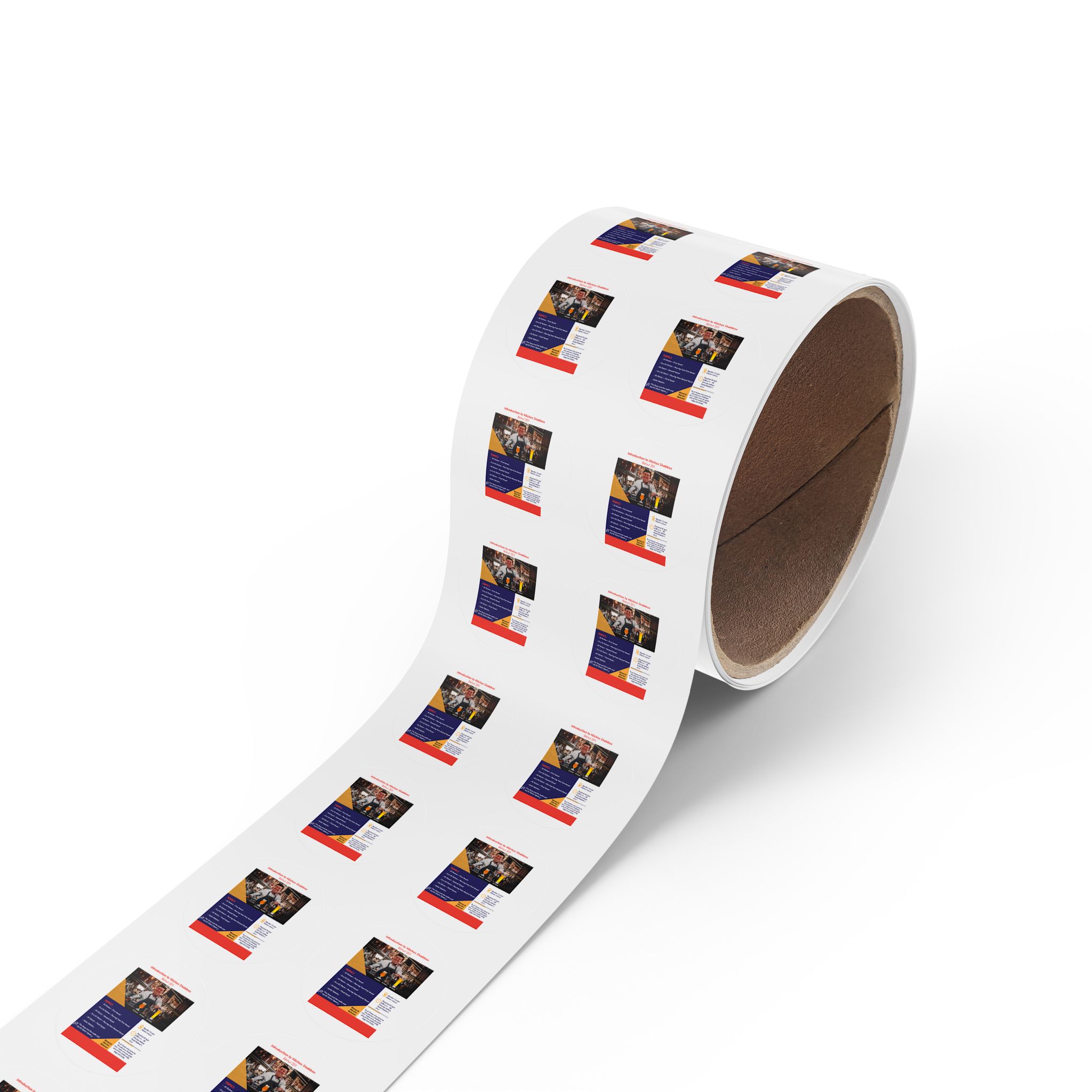 Custom Round Sticker Label Rolls — Branded Promotional Labels (Pack) - Image 2