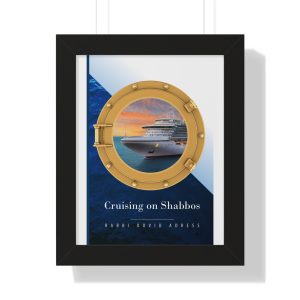 Framed Poster — "Cruising on Shabbos" Nautical Porthole Art