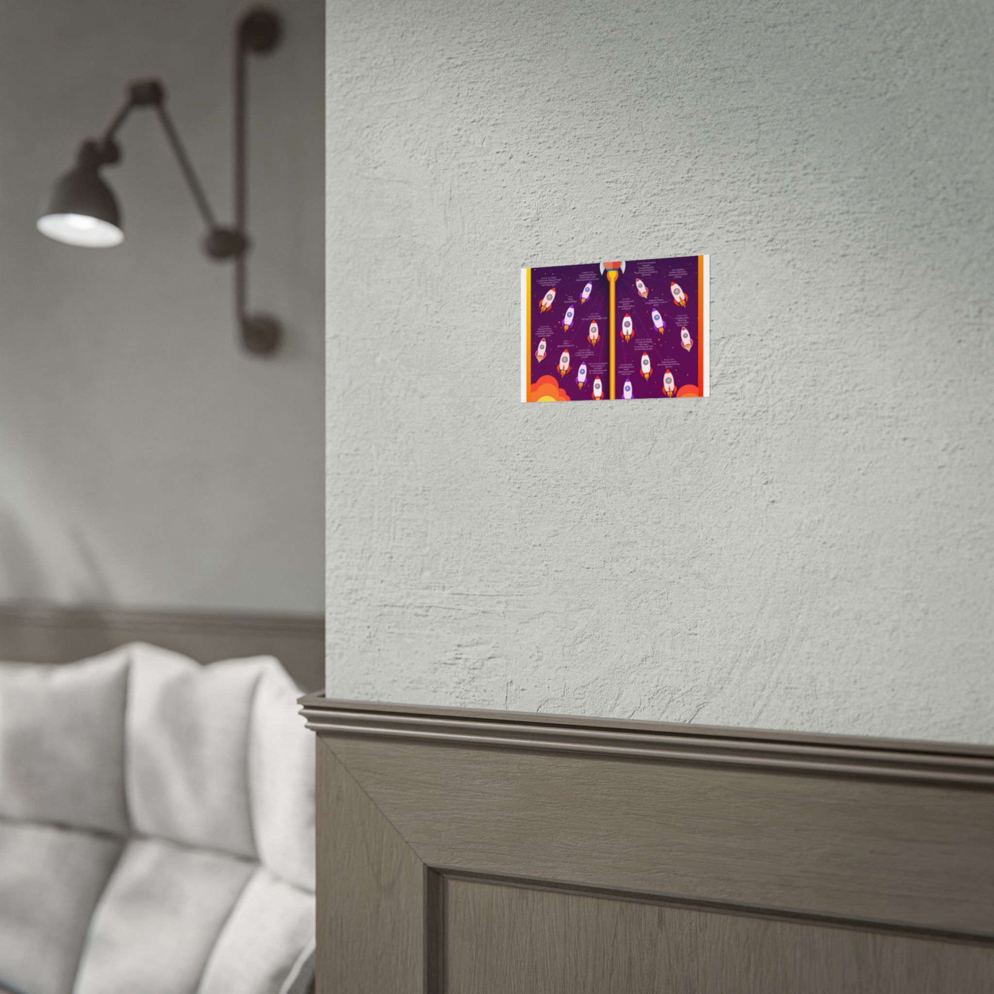 Space Rocket Poster — Colorful Kids’ Nursery Wall Art (Rolled Posters) - Image 20