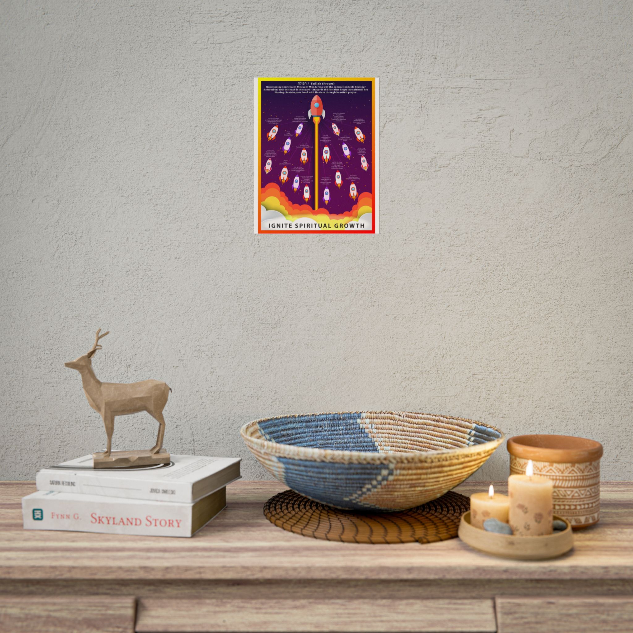 Space Rocket Poster — Colorful Kids’ Nursery Wall Art (Rolled Posters) - Image 14